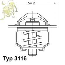 3470.89D50/3116.89D Термостат RENAULT, OPEL 1,9D (TH6045/89J/RD.1517604589)