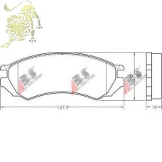 GDB1005/GDB7030 Колодки тормозные дисковые NISSAN PRIMERA P10 90+ (36739 ABS)