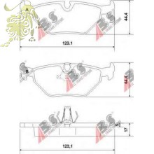 GDB1265 Колодки тормозные дисковые BMW E46/E39 96+ (ABS36908)