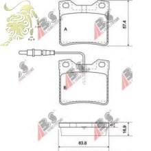 GDB1289/GDB985/GDB1276 Колодки тормозные дисковые MERCEDES VITO 96+ (ABS37009/LP0667/35-0275 Kager) GDB1289/GDB985/GDB1276 Колодки тормозные дисковые MERCEDES VITO 96+ (ABS37009/LP0667/35-0275 Kager)