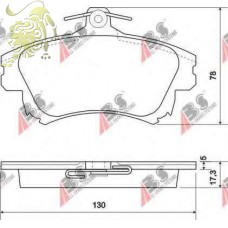 GDB1313/GDB3389 Колодки тормозные дисковые MITSUBISHI/VOLVO 96+ (ABS37020) GDB1313/GDB3389 Колодки тормозные дисковые MITSUBISHI/VOLVO 96+ (ABS37020)