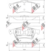 GDB1621/GDB1469 Колодки тормозные задние ABS (Vectra C Mazda 3 Saab) (RM1020/RM1215)
