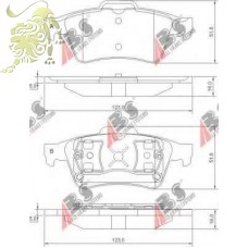 GDB1621/GDB1469 Колодки тормозные задние ABS (Vectra C Mazda 3 Saab) (RM1020/RM1215)