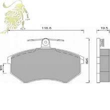 488581 Колодки тормозные дисковые FO (C1W005ABE) WV, Chery 488581 Колодки тормозные дисковые FO (C1W005ABE) WV, Chery