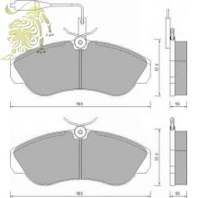 GDB1106/629681 Колодки тормозные передние CITROEN/FIAT/PEUGEOT