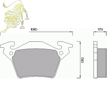GDB1408 Колодки торморзные задние MB VITO (RM1064)