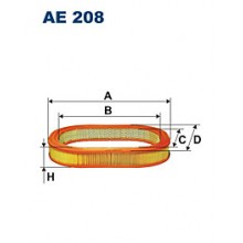 AE208 FILTRON Фильтр воздушный (WA6001)