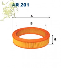 AR201 FILTRON Фильтр воздушный AUDI/SKODA/VW (AF0106)