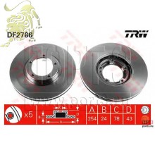 DF1622/DF2786 Диск тормозной передний (C3G026ABE) FORD TRANSIT 94- 14