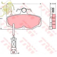 GDB1034/GDB471/GDB472 Колодки тормозные дисковые FORD (C2G001ABE)(D685E INTELLI)