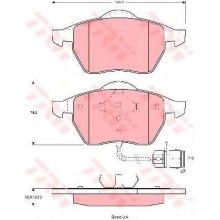GDB1049 Колодки тормозные AUDI (C1W025ABE) GDB1049 Колодки тормозные AUDI (C1W025ABE)