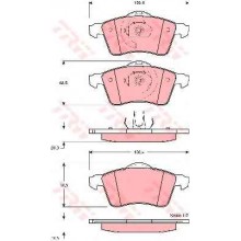 GDB1282 Колодки торморзные Fomar T4 перед (C1W037ABE)
