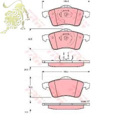 GDB1282 Колодки торморзные Fomar T4 перед (C1W037ABE)
