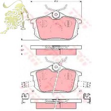 GDB1314 Колодки тормозные MITSUBISHI:SMART:VOLVO (LPR05P621)