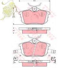 GDB1314 Колодки тормозные MITSUBISHI:SMART:VOLVO (LPR05P621)