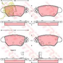 GDB1352/GDB1471 Колодки тормозные дисковые OPEL ASTRA G 98+ (QH, BP1147/37059ABS)