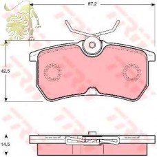 GDB1354 Колодки тормозные дисковые FORD (RM0131)