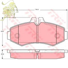 GDB1373 Колодки тормозные дисковые MB Sprinter, Vito (RM1194)