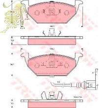 GDB1386/GDB1397/GDB1422/GDB1658/GDB1357 Колодки торм диск AUDIVWSKODASEAT (RM1084 GOODREM/D137E)