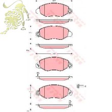 GDB1461/1424 Колодки тормозные дисковые Transit 00+ (RM1185 GOODREM)