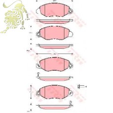 GDB1461/1424 Колодки тормозные дисковые Transit 00+ (RM1185 GOODREM) GDB1461/1424 Колодки тормозные дисковые Transit 00+ (RM1185 GOODREM)