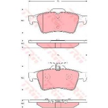 GDB1621/GDB1469 Колодки тормозные дисковые Vectra C задние (ADN142114 USA/ABS240232)
