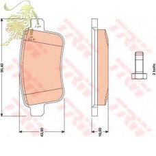GDB1786 Колодки тормозные задние Renault Kangoo (RM1030 GOODREM/RD330123)