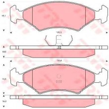 GDB255/GDB953/GDB1222/GDB238 Колодки тормозные дисковые Fomar FORD (AST753 AST/D309E)