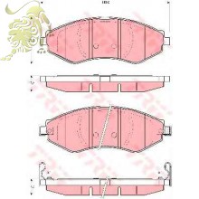 GDB3347 Колодки тормозные дисковые CHEVROLET Lacetti, DAEWOO Nubira (RE 64502)