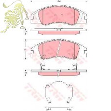 GDB3367 Колодки тормозные передн. KIA Cerato (D193 Dafmi) GDB3367 Колодки тормозные передн. KIA Cerato (D193 Dafmi)