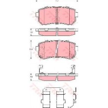 GDB3421/GDB3451/GDB3474 Колодки торм. HYUNDAI Accent.i30 задн. (RD.24320STD RIDER)