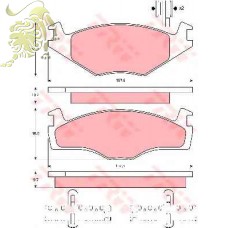 GDB454 Колодки тормозные SEAT/VW CERAMICA (RD.330107PRF)
