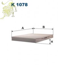 K1078 FILTRON Фильтр салона Audi A4/6 (B4A014PR) (WP6998  WIX)