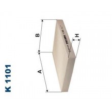 K1101 FILTRON Фильтр салона (GB25-6877) УАЗ Патриот