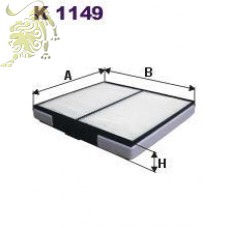 K1149 FILTRON Фильтр салона (Hunday после 2007) (97133-1E100 PMC)