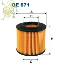 OE671 FILTRON Фильтр масляный WV Seat, Skoda (OE18017)