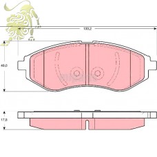 SP1158 Колодки передние Шевроле AVEO 96534653 Корея SP1158 Колодки передние Шевроле AVEO 96534653 Корея